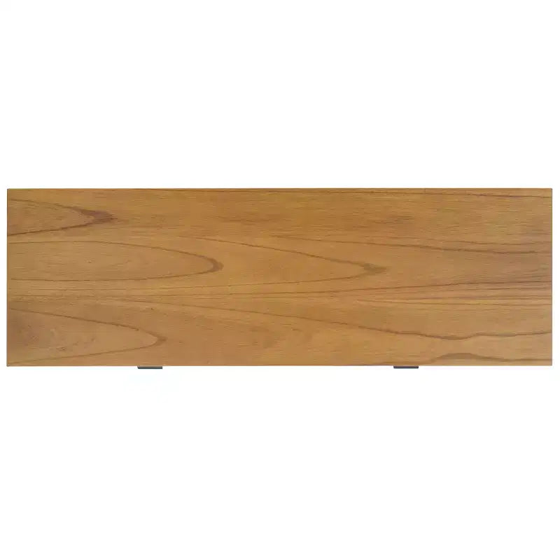 Mobile TV Media con 2 Cassetti Ripiano Aperto Pannelli in Rattan, Adatto a TV fino a 50", 120,65 cm L x 43,18 cm H