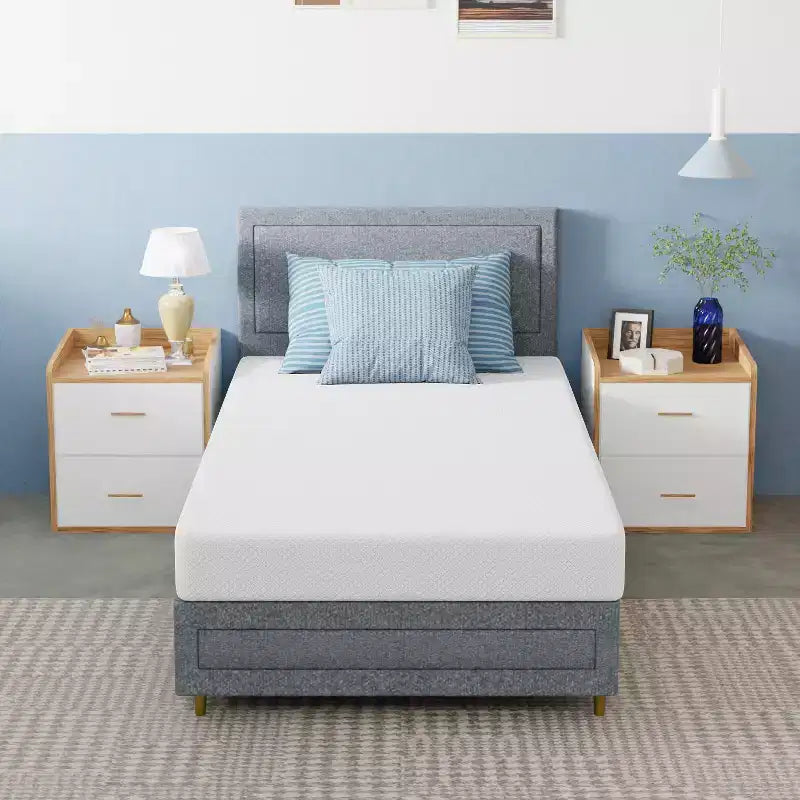 Materasso in Memory Foam al Gel e Carbone di Bambù da 6 Pollici, Rigidità Media, Certificato CertiPUR-US, Confezionato in Scatola