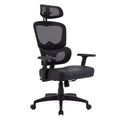 VECELO Swivel Ergonomic High Back Mesh Office Chair with Adjustable Headrest Armrest, Lumbar Support for Executive/Computer Desk/Task Work Black