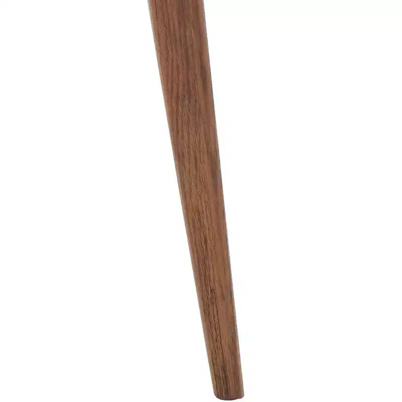 Tavolino finale quadrato, piano in finto marmo bianco, gambe in rovere, stile metà secolo, 50,8 cm L x 50,8 cm P x 45,7 cm H