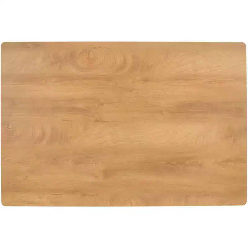 Tavolo da pranzo industriale per 4 persone, piano in mogano, base con gambe miste, 120 cm L x 80 cm P x 76 cm H