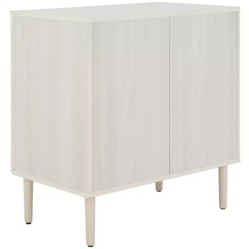 Cassettiera a 3 cassetti con rete in rattan, superficie in legno di gomma, ferramenta antiribaltamento, capacità 79 kg