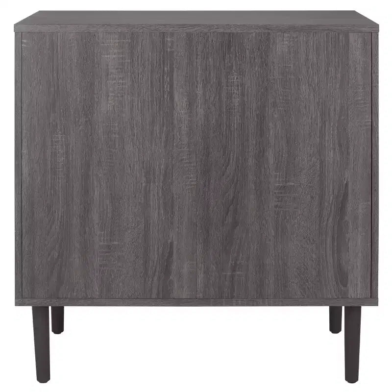 Cassettiera a 3 cassetti con rete in rattan, superficie in legno di gomma, ferramenta antiribaltamento, capacità 79 kg