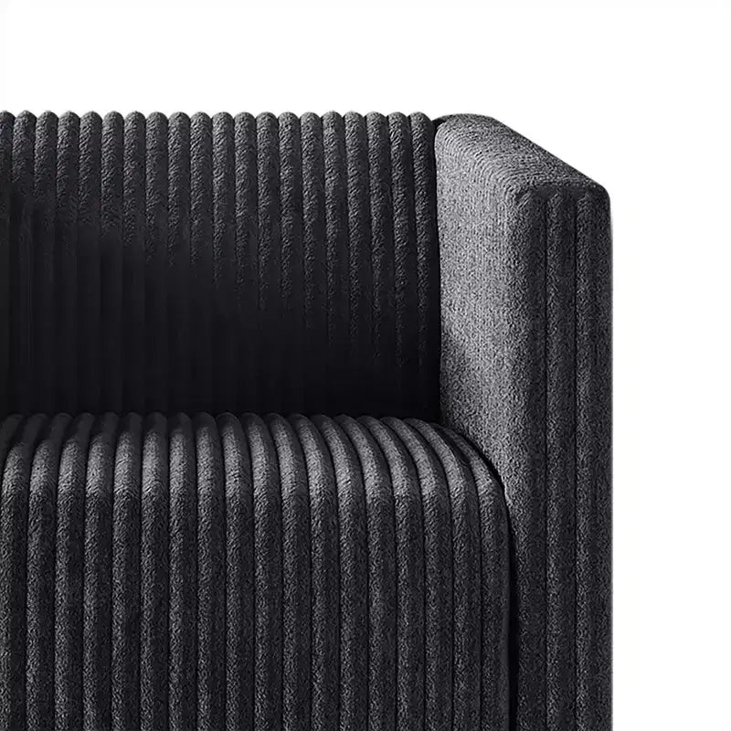 Poltrona d'accento rivestita in velluto con gambe in legno, capacità 113 kg, 77 cm L x 79 cm H