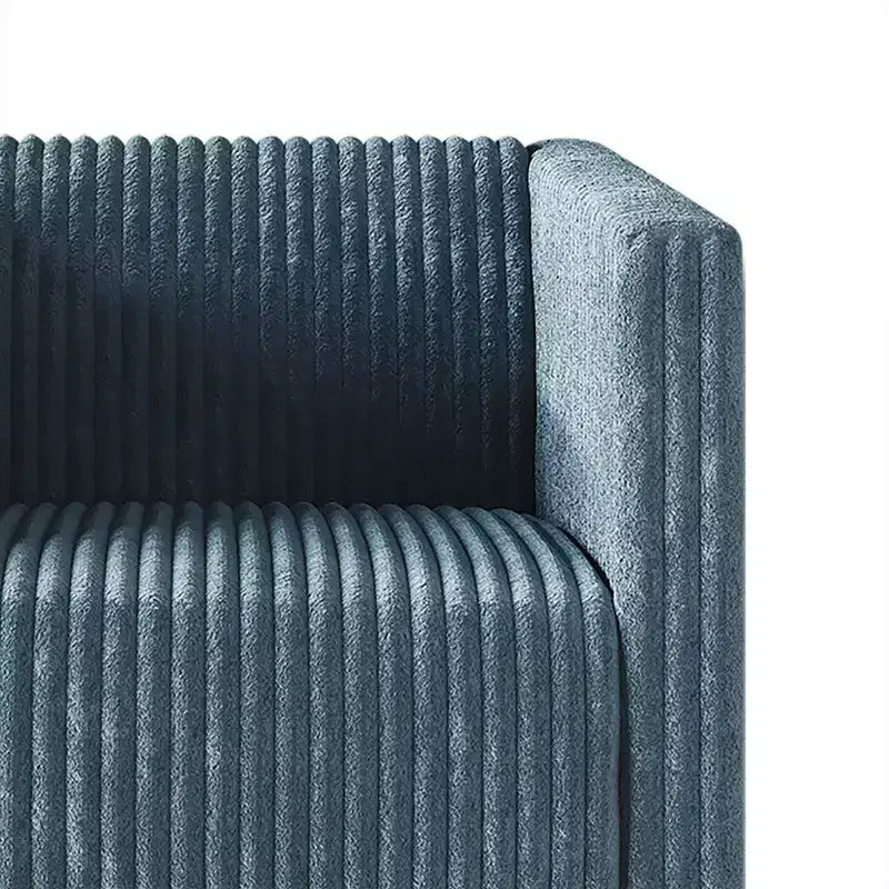 Poltrona d'accento rivestita in velluto con gambe in legno, capacità 113 kg, 77 cm L x 79 cm H