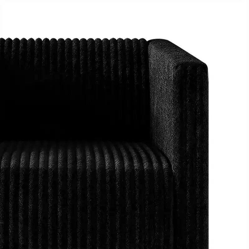Poltrona d'accento rivestita in velluto con gambe in legno, capacità 113 kg, 77 cm L x 79 cm H