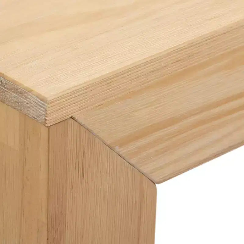 Tavolo da pranzo moderno in legno massiccio da 122 cm, per 4 persone, finitura spazzolata, piano in pino, 122 cm L x 81 cm P x 76 cm H