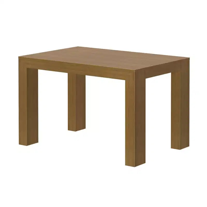 Tavolo da pranzo moderno in legno massiccio da 122 cm, per 4 persone, finitura spazzolata, piano in pino, 122 cm L x 81 cm P x 76 cm H