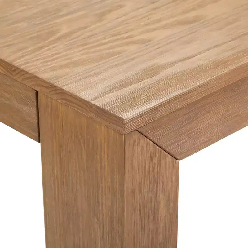 Tavolo da pranzo moderno in legno massiccio da 122 cm, per 4 persone, finitura spazzolata, piano in pino, 122 cm L x 81 cm P x 76 cm H