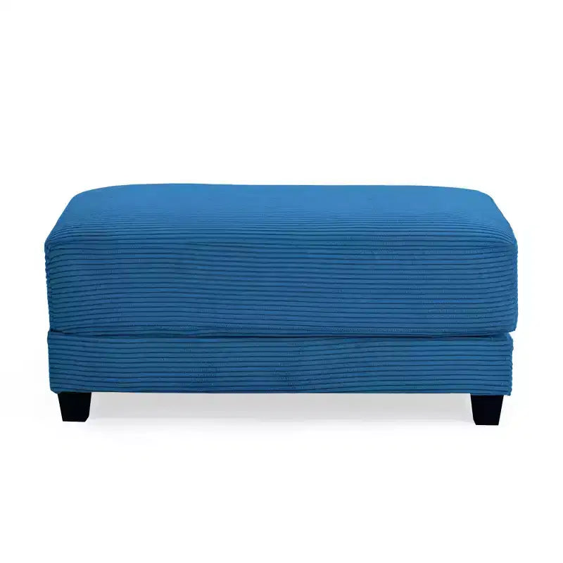 Pouf in velluto a coste oversize, pile a pelo lungo, 110,9 cm L x 73,9 cm P x 47 cm A, capacità 113,4 kg