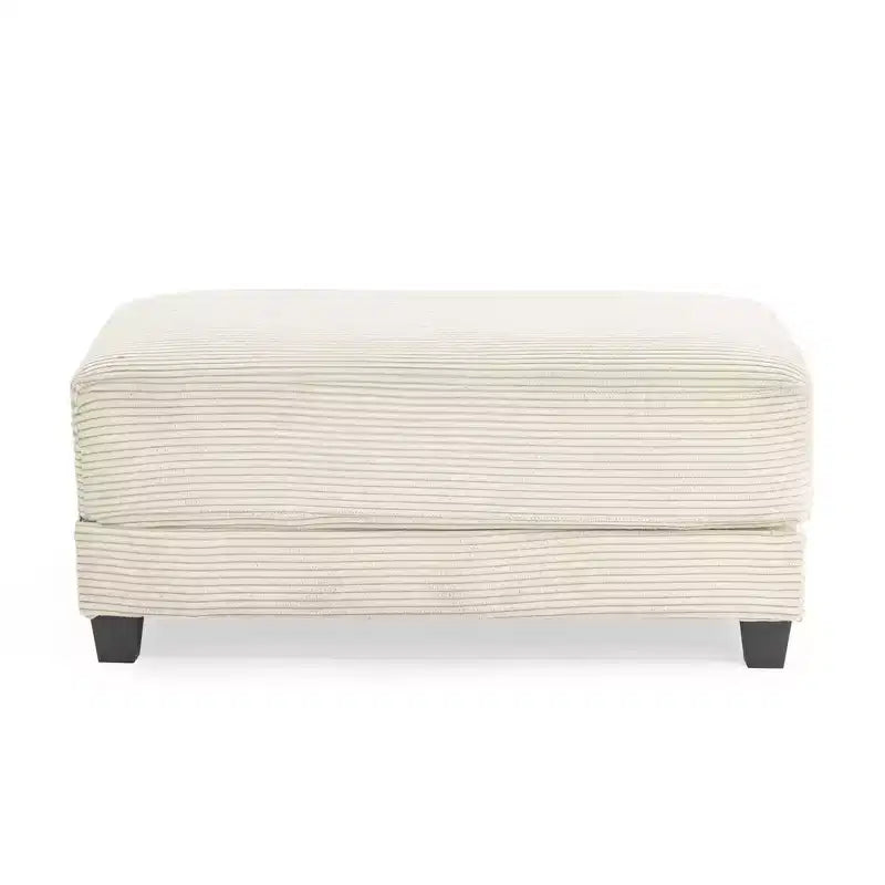Pouf in velluto a coste oversize, pile a pelo lungo, 110,9 cm L x 73,9 cm P x 47 cm A, capacità 113,4 kg