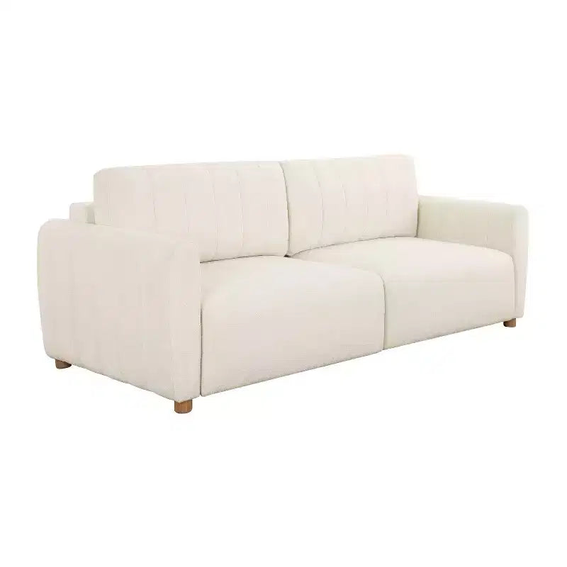 Divano Letto Trasformabile, Bouclé, 3 Posti, Matrimoniale, L 233 cm, Capacità 272 kg