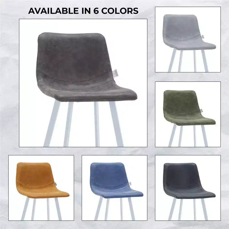 Sgabello da bar moderno 104 cm in pelle PU con schienale basso, gambe in ferro e poggiapiedi, portata 120 kg