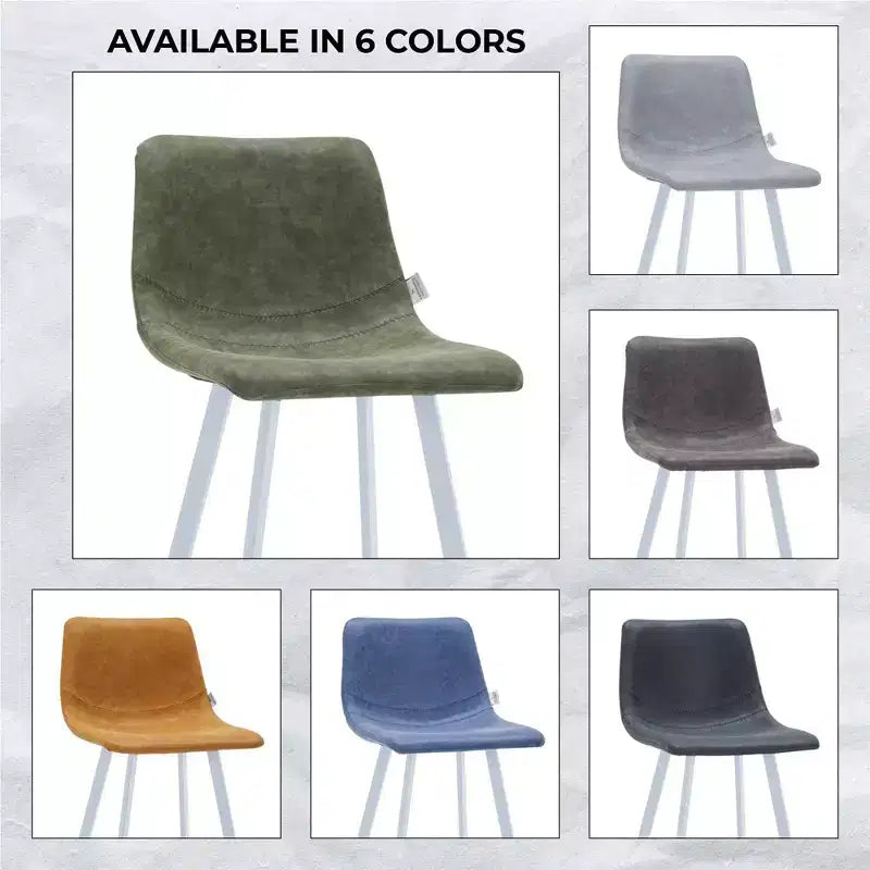 Sgabello da bar moderno 104 cm in pelle PU con schienale basso, gambe in ferro e poggiapiedi, portata 120 kg