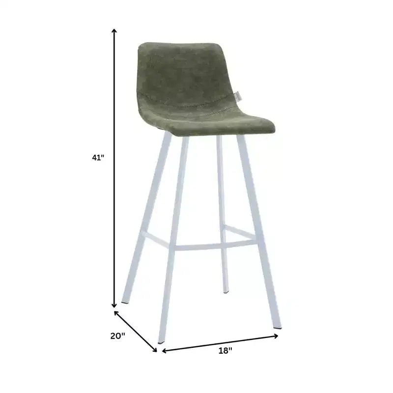 Sgabello da bar moderno 104 cm in pelle PU con schienale basso, gambe in ferro e poggiapiedi, portata 120 kg
